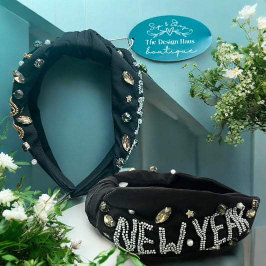 “Hello New Year” Beaded Headband