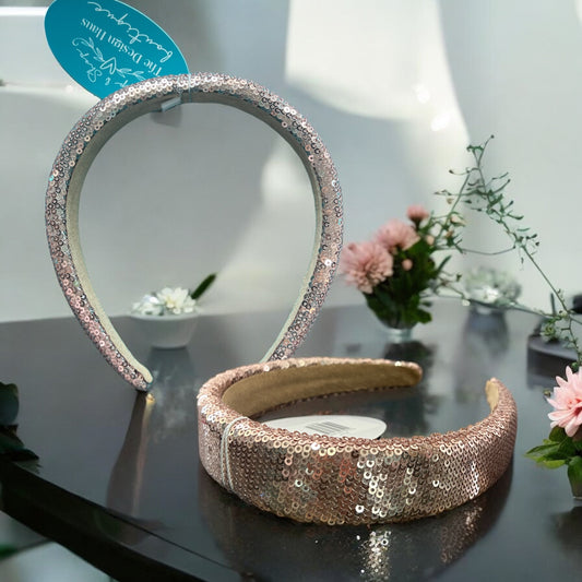Rose Gold Sequin Headband