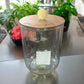 Mini Wooden Glass Jar