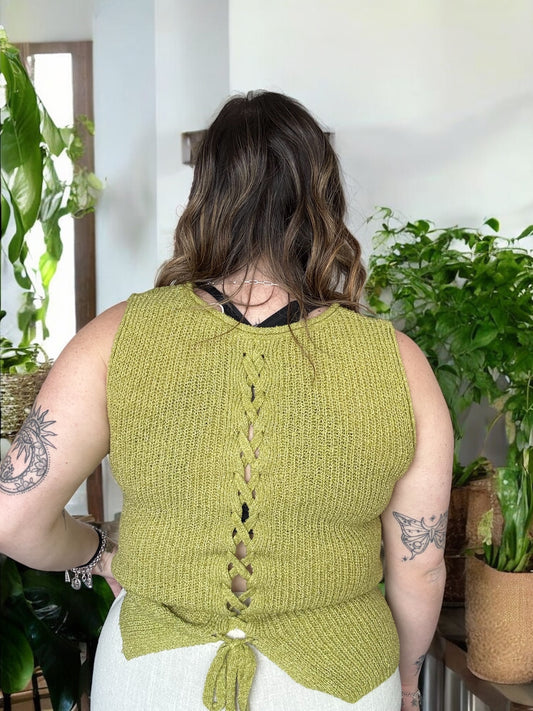 Crochet Sweater Knit Top
