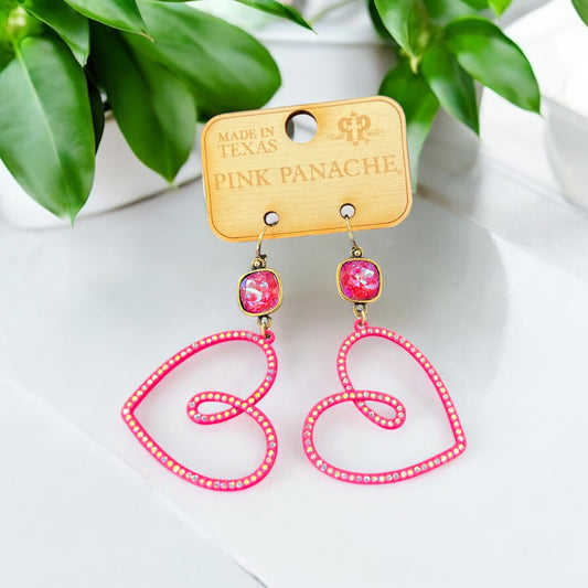 Rhinestone Heart Earring