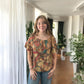 Paisley Ruffled Blouse