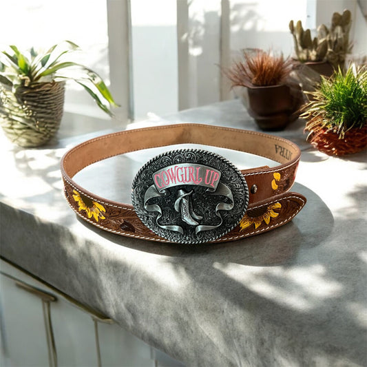 Myra Bouquet Hand Tooled Belt