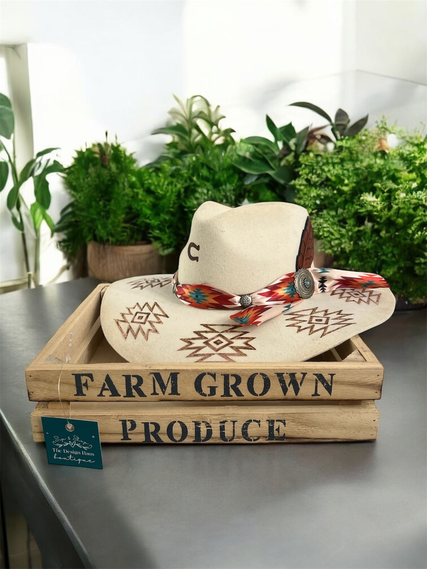 Antique Farm Grown Produce Wooden Crate