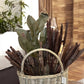 Plastic Magnolia Green Stem Home Decor Plant