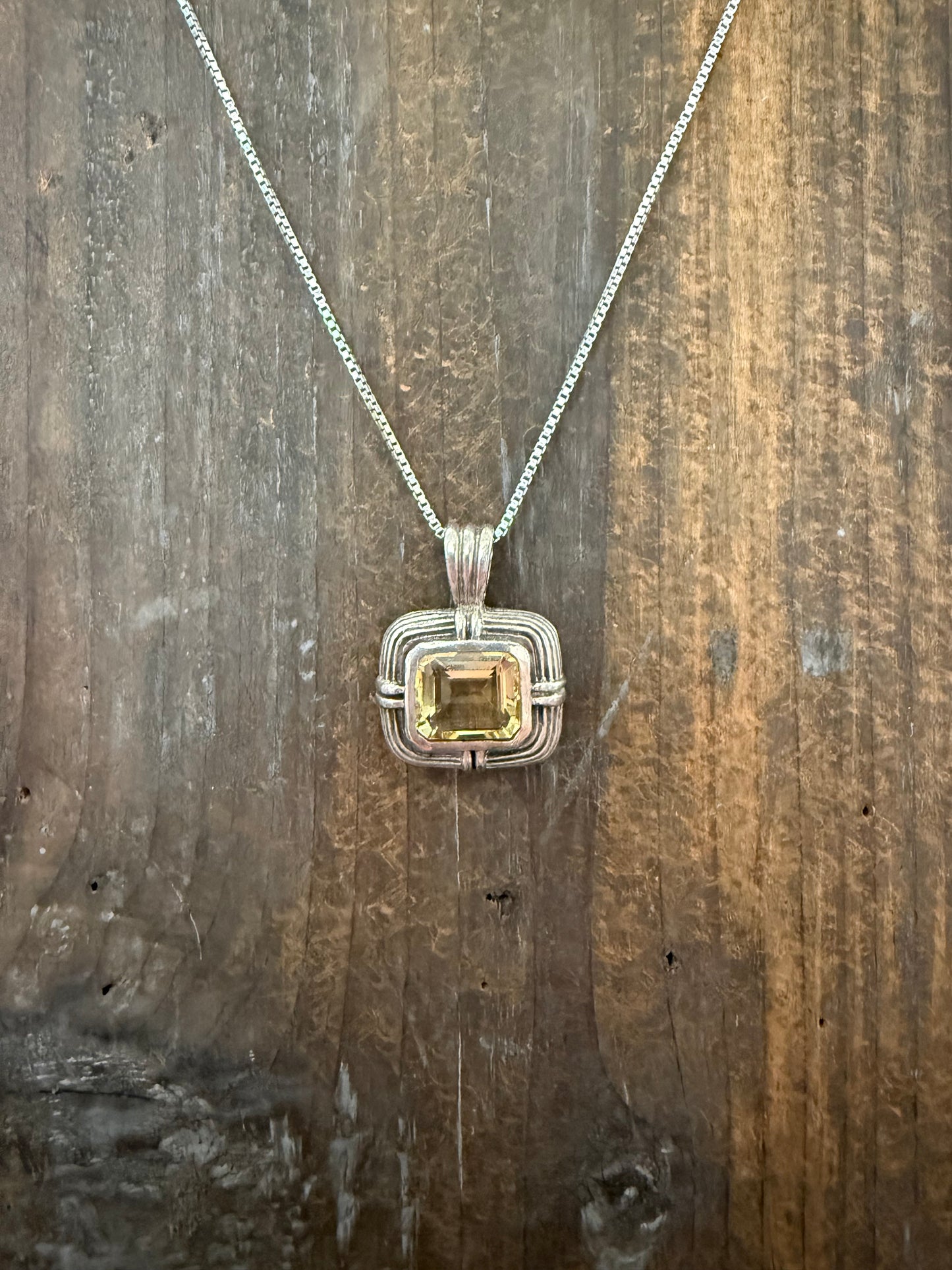 Vintage Sterling Silver Pendants with Stones