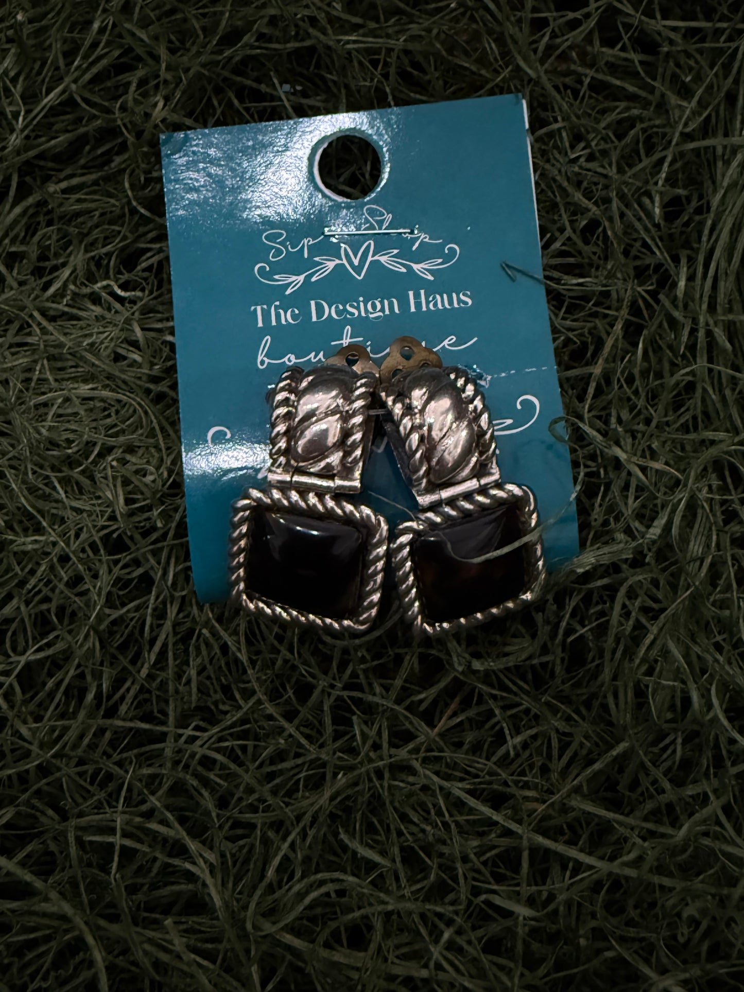 Vintage Sterling Silver Clip-On Earrings