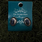 Vintage Sterling Silver Midnight Dome Earrings
