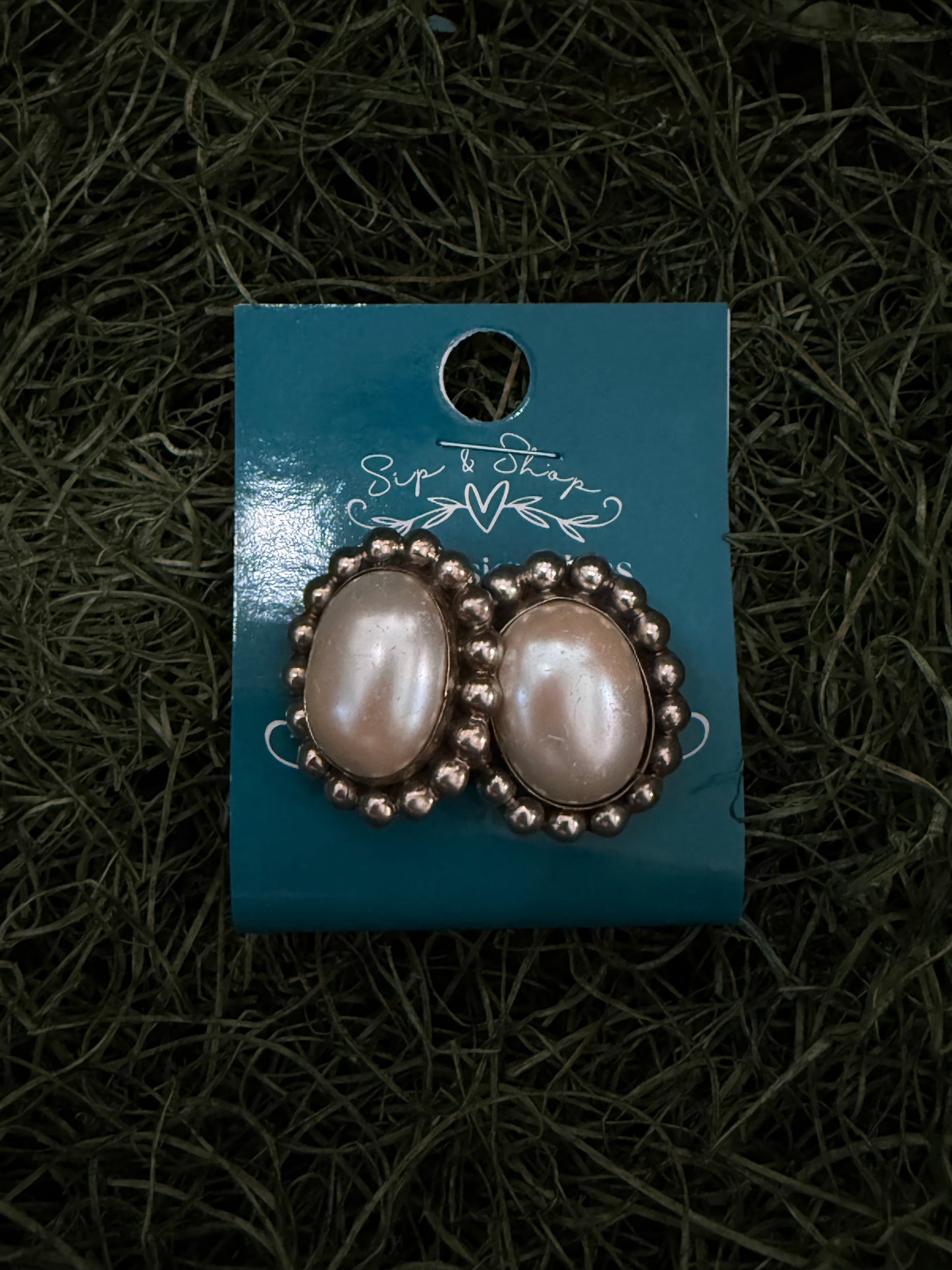 Vintage Sterling Silver Clip-On Earrings