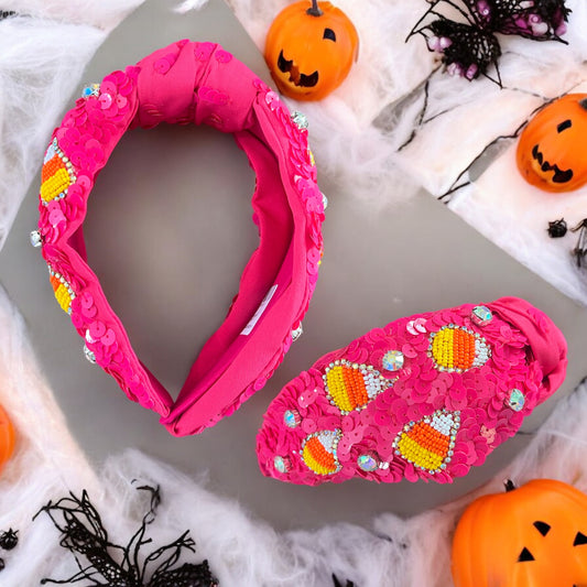 Candy Corn Sequin Headband