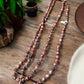 Glass Coral Bead Necklace