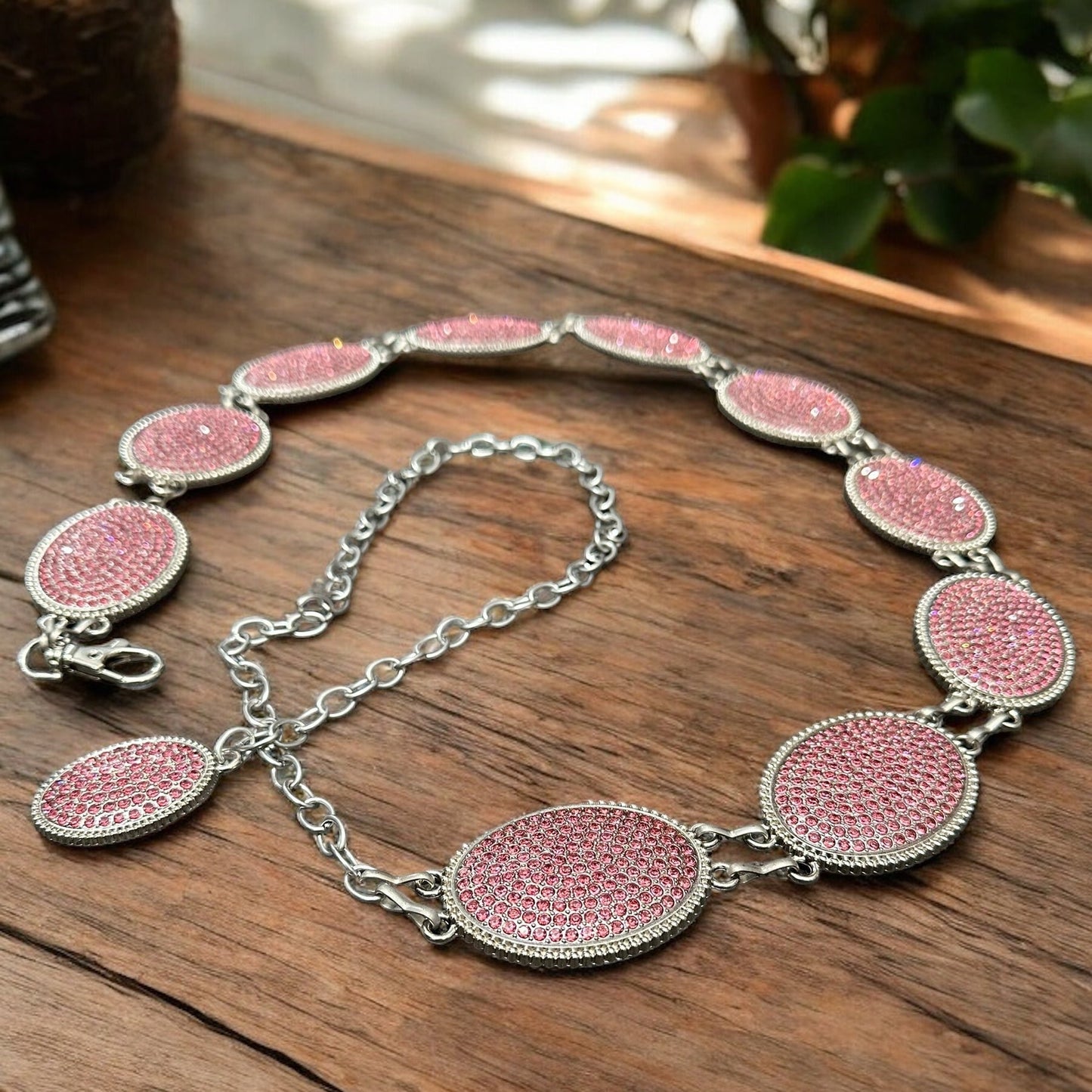Crystal Rhinestone Concho Belt