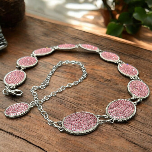 Crystal Rhinestone Concho Belt