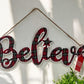 “Believe” Wall Hanging Decor