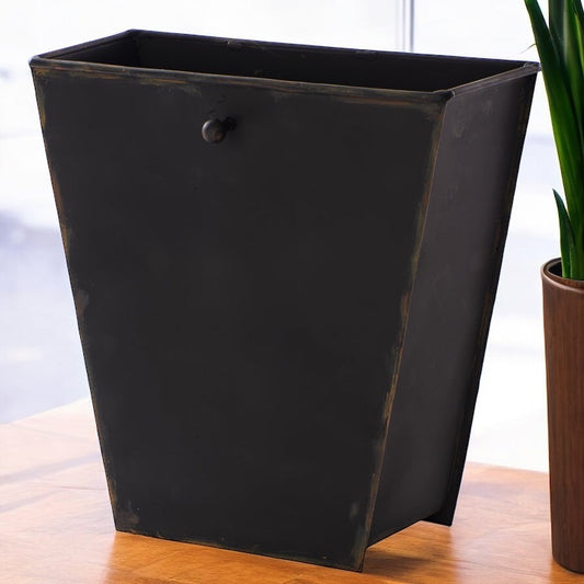 Round Top Black Planter