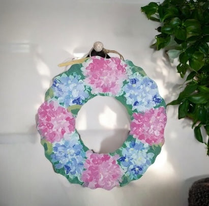 Hydrangea Flowers Wreath Charm