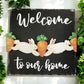 Round Top Interchangeable Easter Bunny Garland