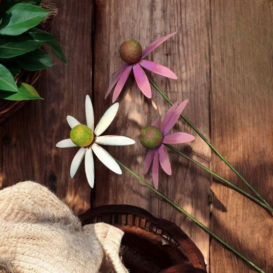 Round Top Metal Flower Stakes