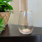 Gold Rimmed Wine Glass