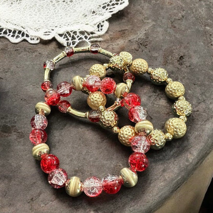 Ombré Crackle Bracelet Set