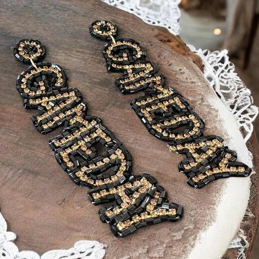 Beaded “GAMEDAY” Earrings