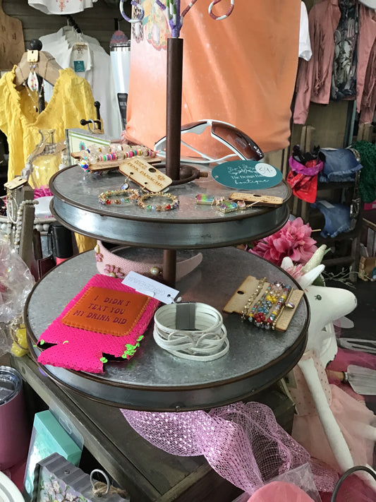 Round Top Tiered Tray